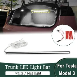 LED Rear Trunk Light Bar Strip For Tesla Model 3 2019-2023 12V Intelligent Boot Internal Decorative Lighting White Light