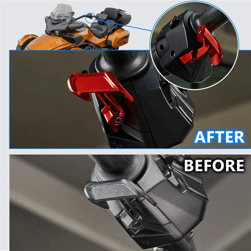 Aluminum Shift Paddle Thumb Throttle Lever Controller For Can Am Spyder F3-S/F3-T/F3-L 2015-2025 RT/RT-L 2020-2025