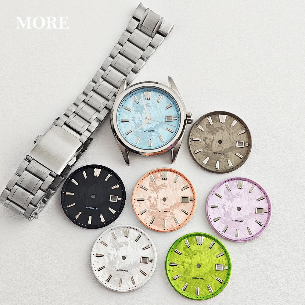 39.5mm NH35 watch case 33.5mm dial watch strap hands premium set GS sapphire glass diving watch case fit NH35/NH36 movement