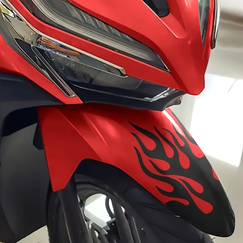 Car sticker- mudguard motorcycle flame sticker - decal for scooter and motorcycle mudguard