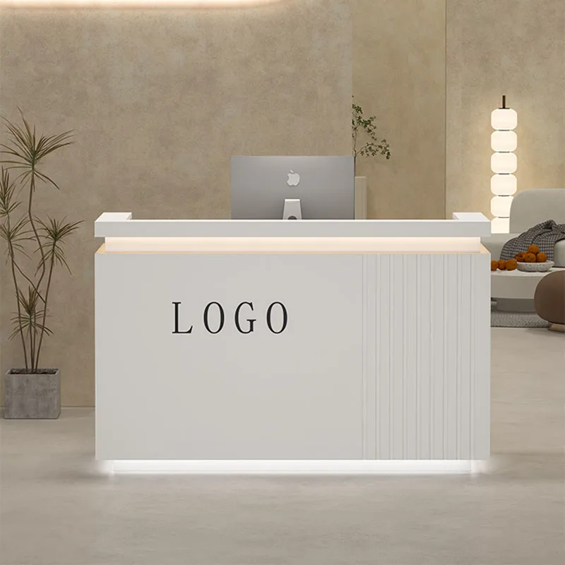 

White Pulpit Cash Counter Desk Restaurant Tables Modern Office Mobile Pulpitos Shop Counter Bar Retail Bureau Shop Furniture