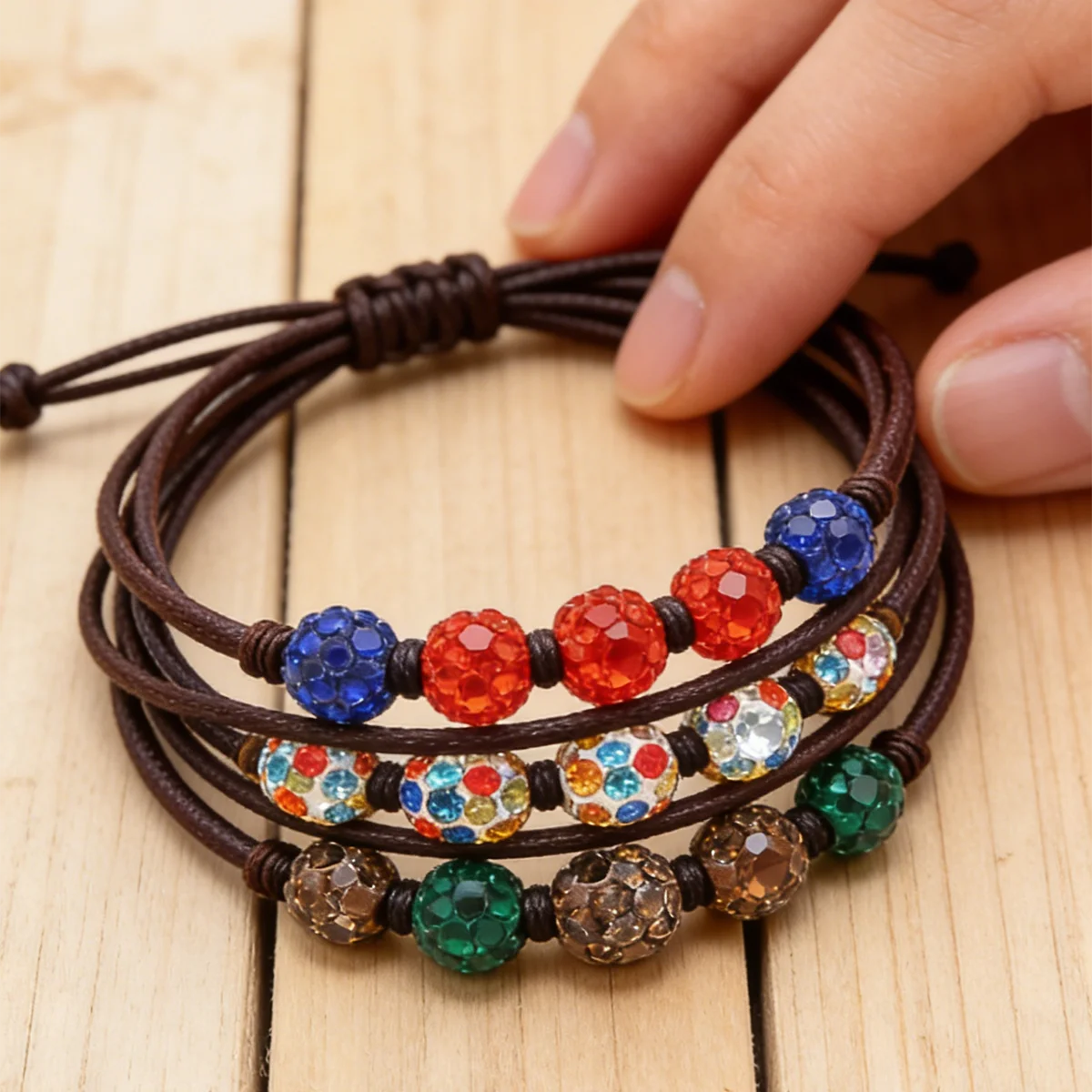 40Pcs 6mm Multicolor Shamballa Rhinestone Beads Soft Pottery Ball Spacer Charms for DIY Jewelry Bracelet Making Accessories