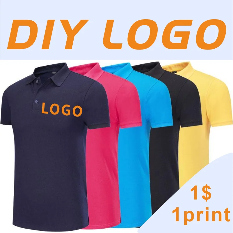 Custom Polo Shirt Logo Printed Text Picture Brand Embroidery Personal Design Breathable Men And Women Summer Causal Tops