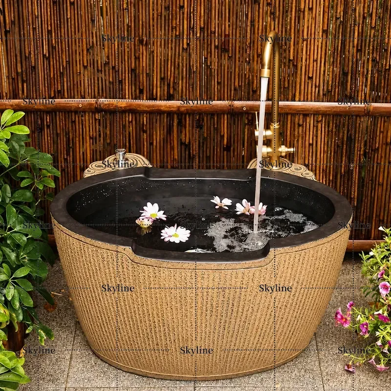 Outdoor Villa Courtyard Terrace Garden Yard Mop Pool Watering Wash Basin Sink