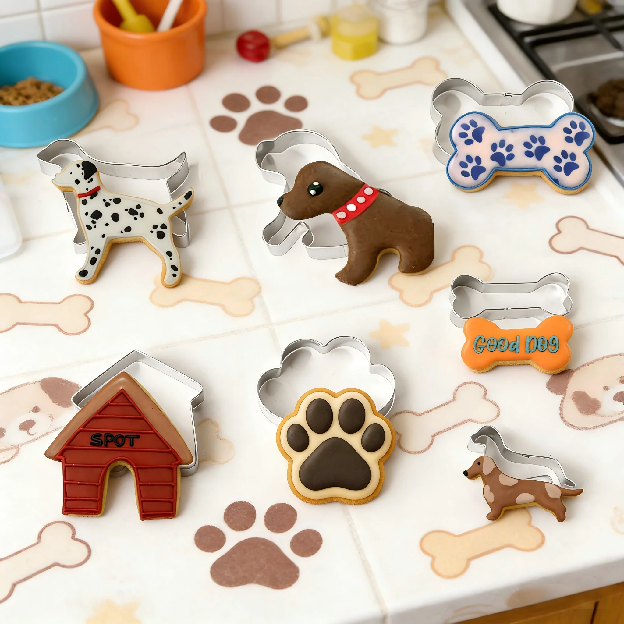 7PCS Dog Cookie Cutters, Durab - Home Improvement Tim recension och pris