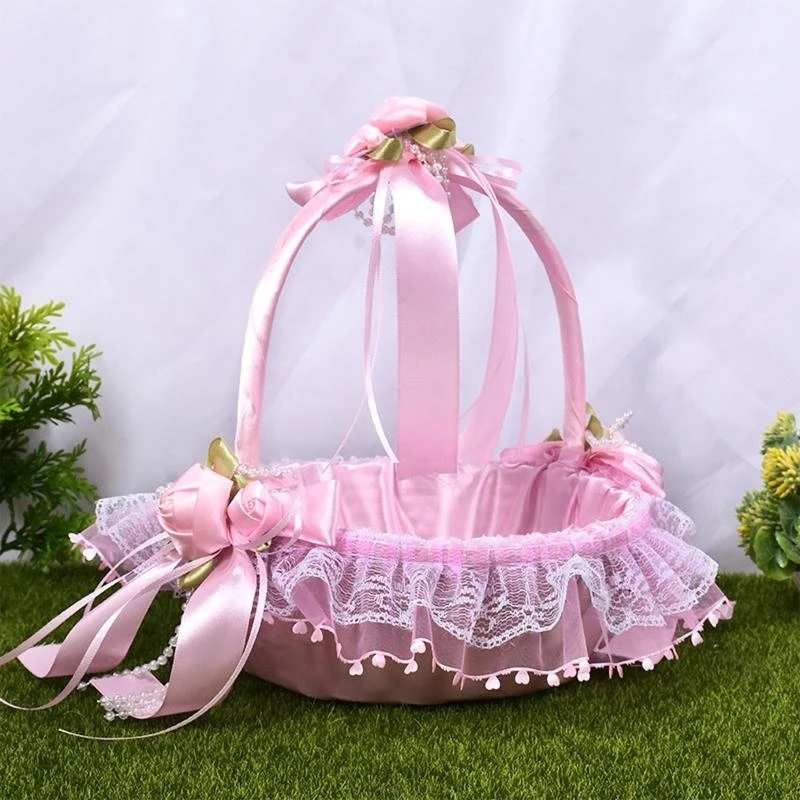 R1WE Flower Girl Basket Basket Flower Basket