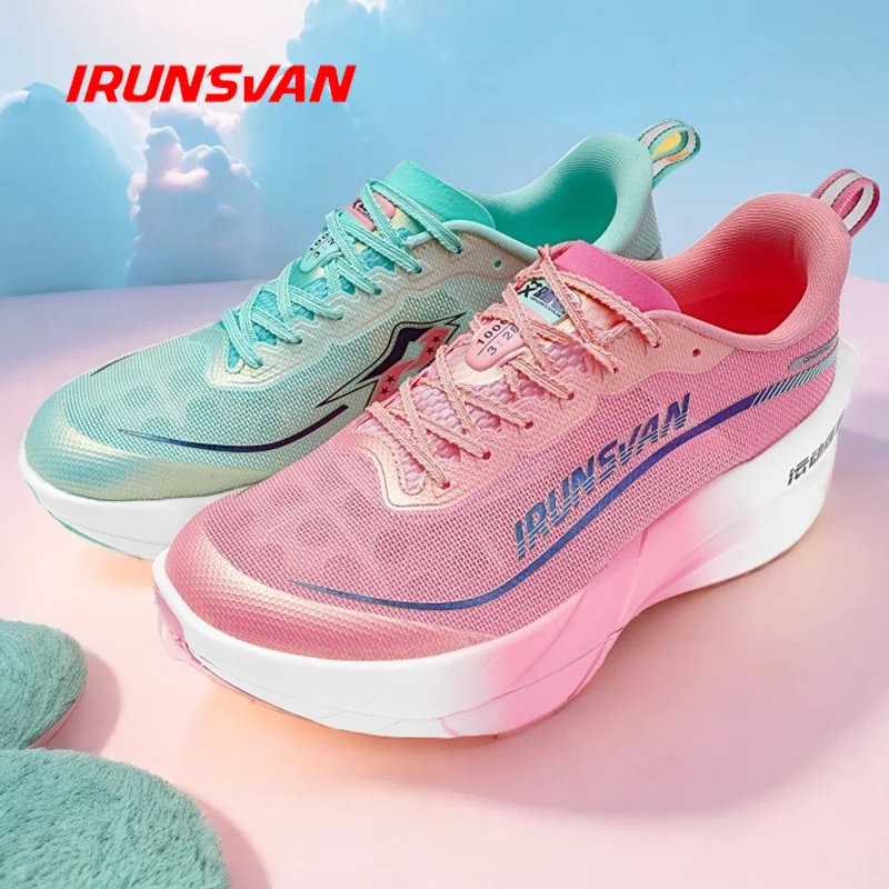 IRUNSVAN Qingfeng SUC Full Length Carbon Plate Running Shoes Shock Absorbing Ultra Lightweight Marathon Men's  24072