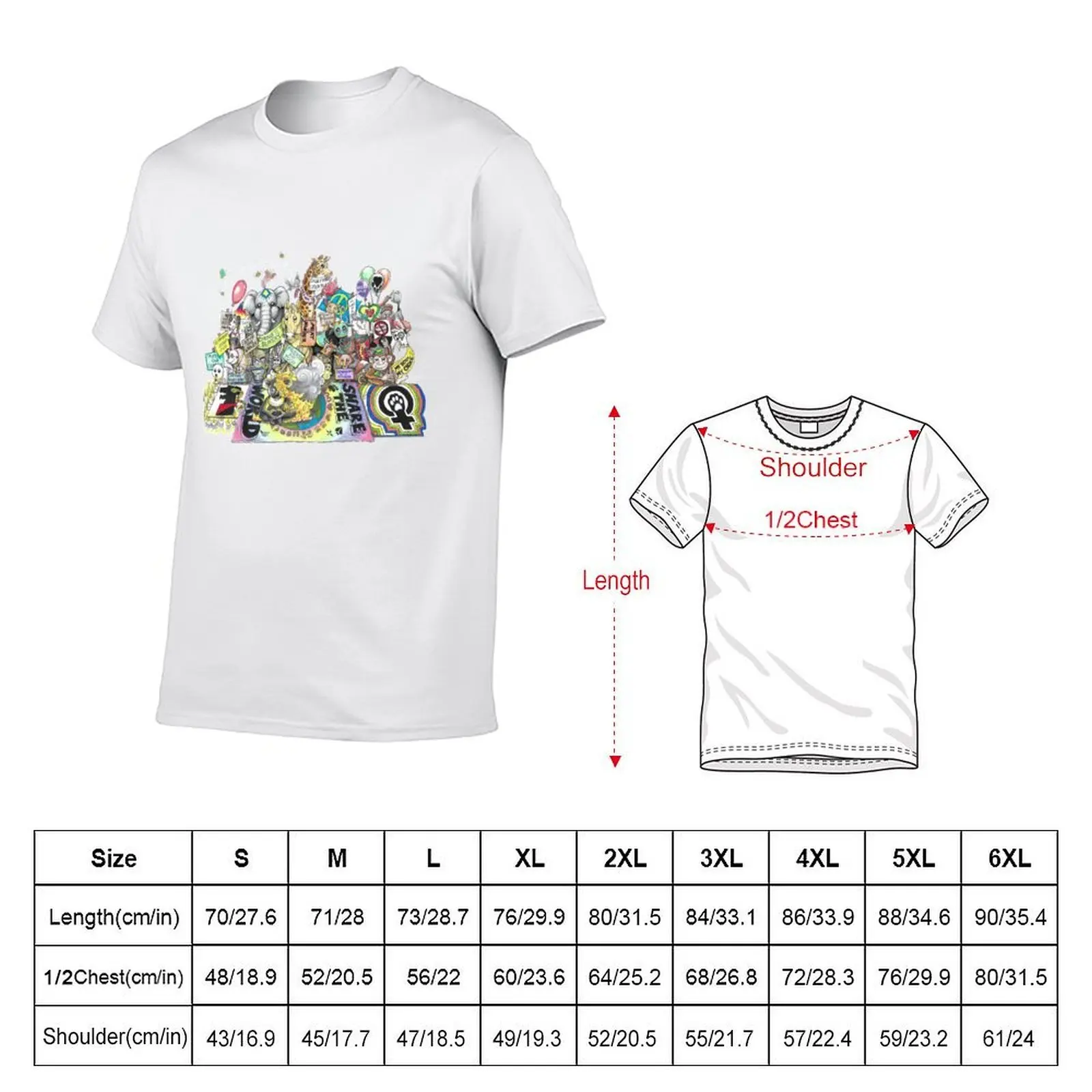 Share the World T-Shirt man clothes graphic t shirts mens t shirts