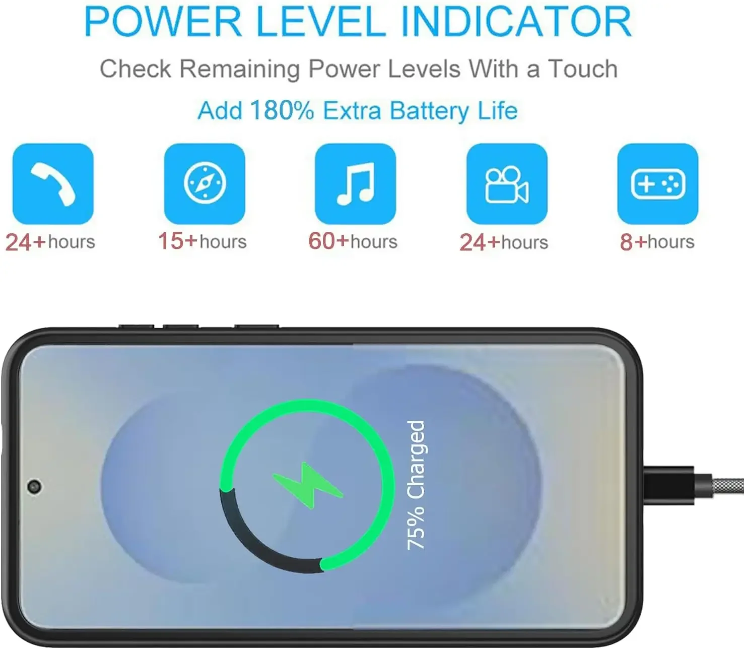 حافظة شاحن بطارية لهاتف سامسونج جالاكسي S25 لهاتف Magsafe باور بانك محمول غطاء شحن لاسلكي حزمة بطارية حافظة مغناطيسية