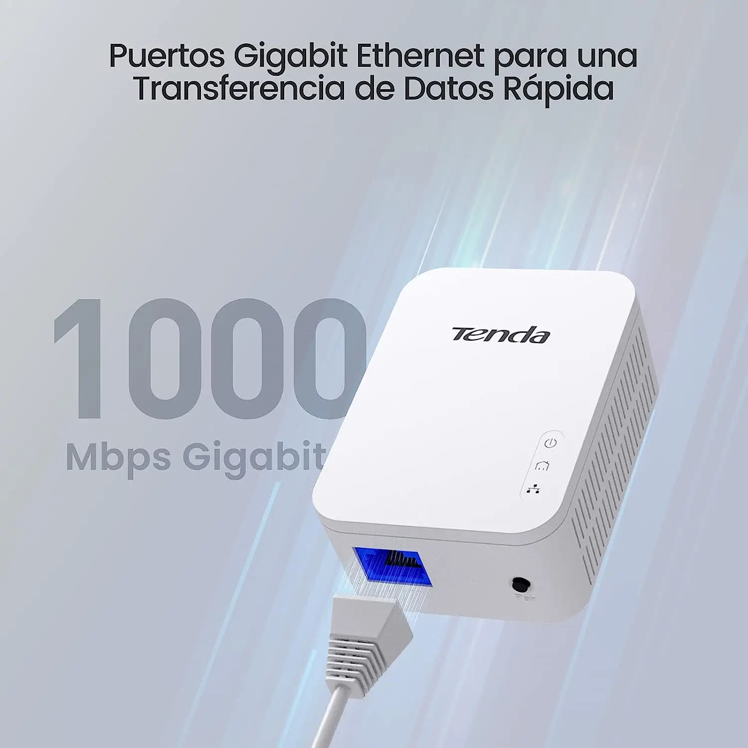 Tenda PH3 Powerline Starter Kit AV1000 adattatore Ethernet porta Gigabit Plug & Play per Smart TV connessione cablata per giochi Online