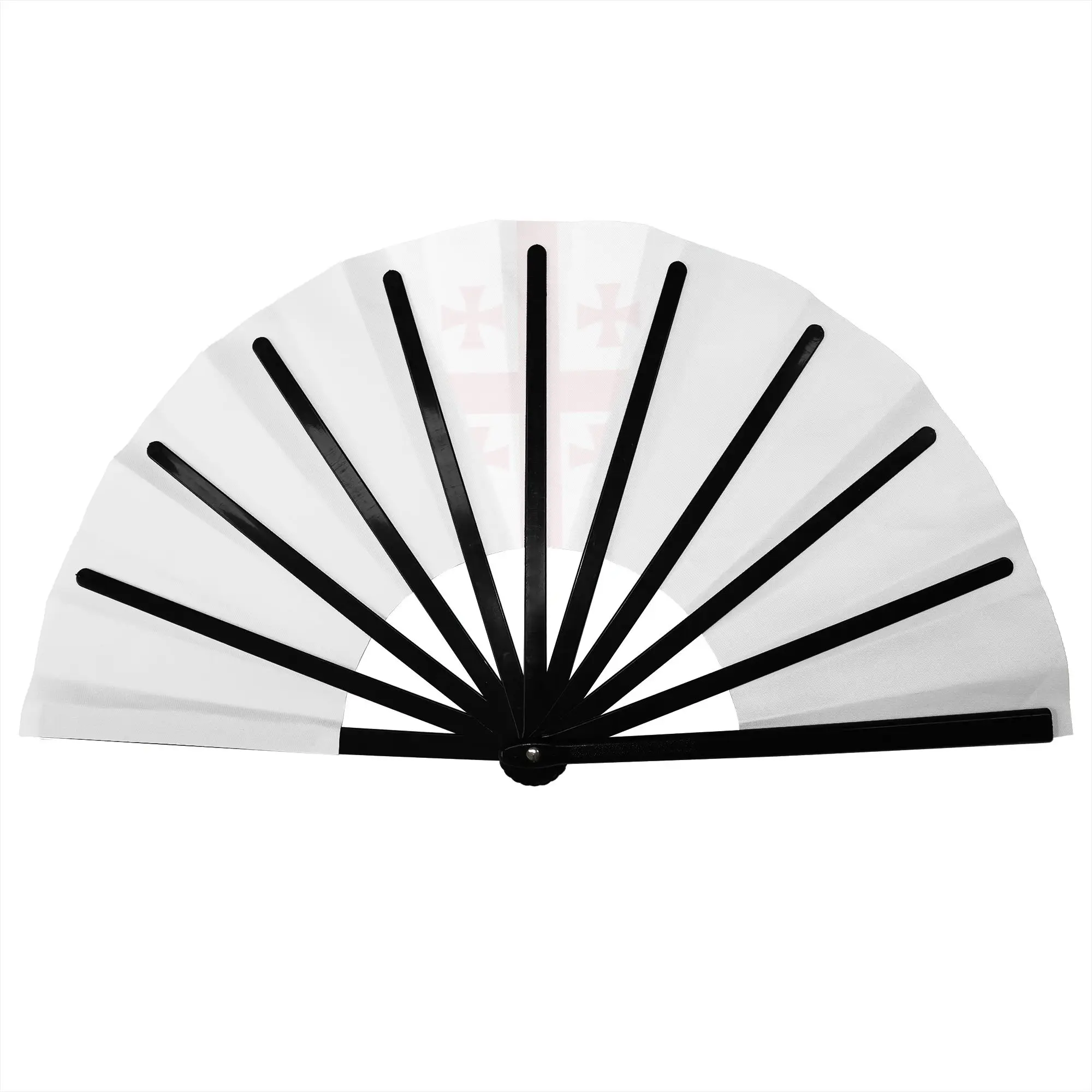 Flag of Georgia Georgian Pride Portable Pocket Fan Camping  Folding Fan Chinese Dance Cooling Handheld Fans