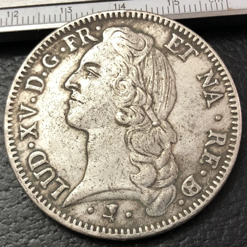 1769 France - Kingdom 1 Ecu - Louis XV Silver Plated Copy Coin