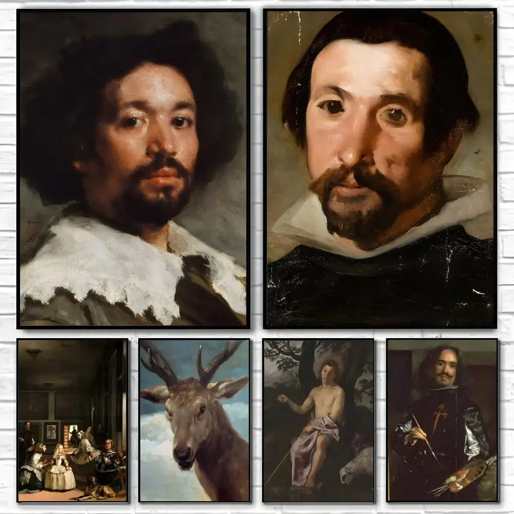Póster D-Diego Velazquez-S, póster clásico e impresiones artísticas para pared, adecuados para salas de estar, dormitorios y el hogar.