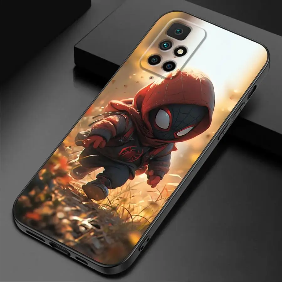 Marvel Sipider Man Phone Case for Redmi Note 11S 9S 8T 10S 12S 11 Pro 10 12 9 8 7 13 Pro 9T 10 Luxury Coque TPU Soft