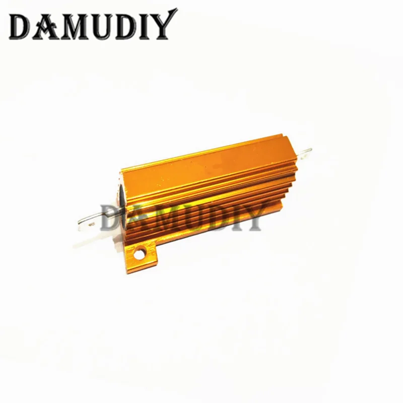 50W 100W Aluminum Power Metal Shell Case Wirewound Resistor 0.01R ~ 100K 1 4 6 8 10 20 200 500 1K 10K ohm resistance RX24