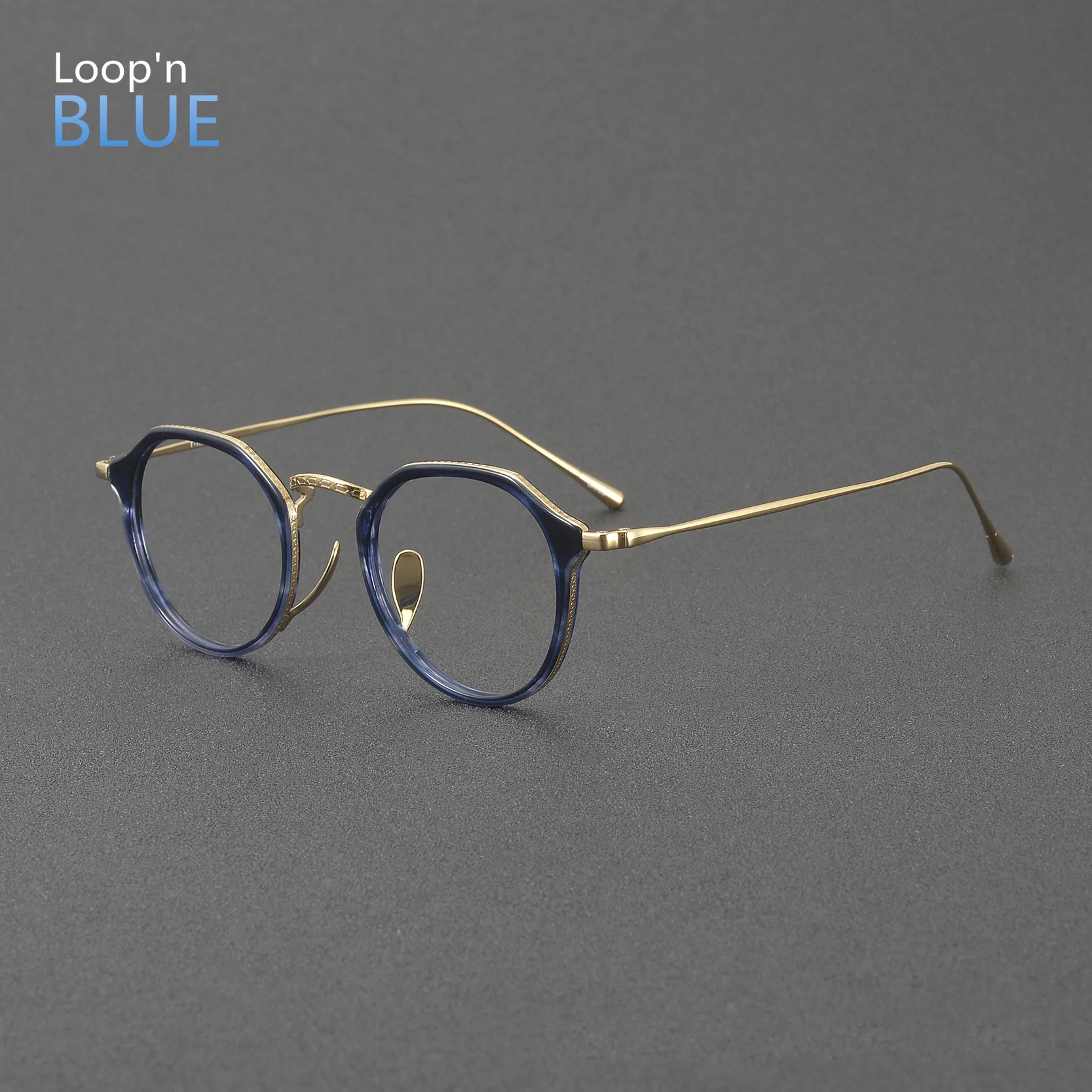 Retro Titanium Acetate Glasses for Men And Women Myopia Hyperopia Multifocal Progressive Prescription Optical Lenses Included