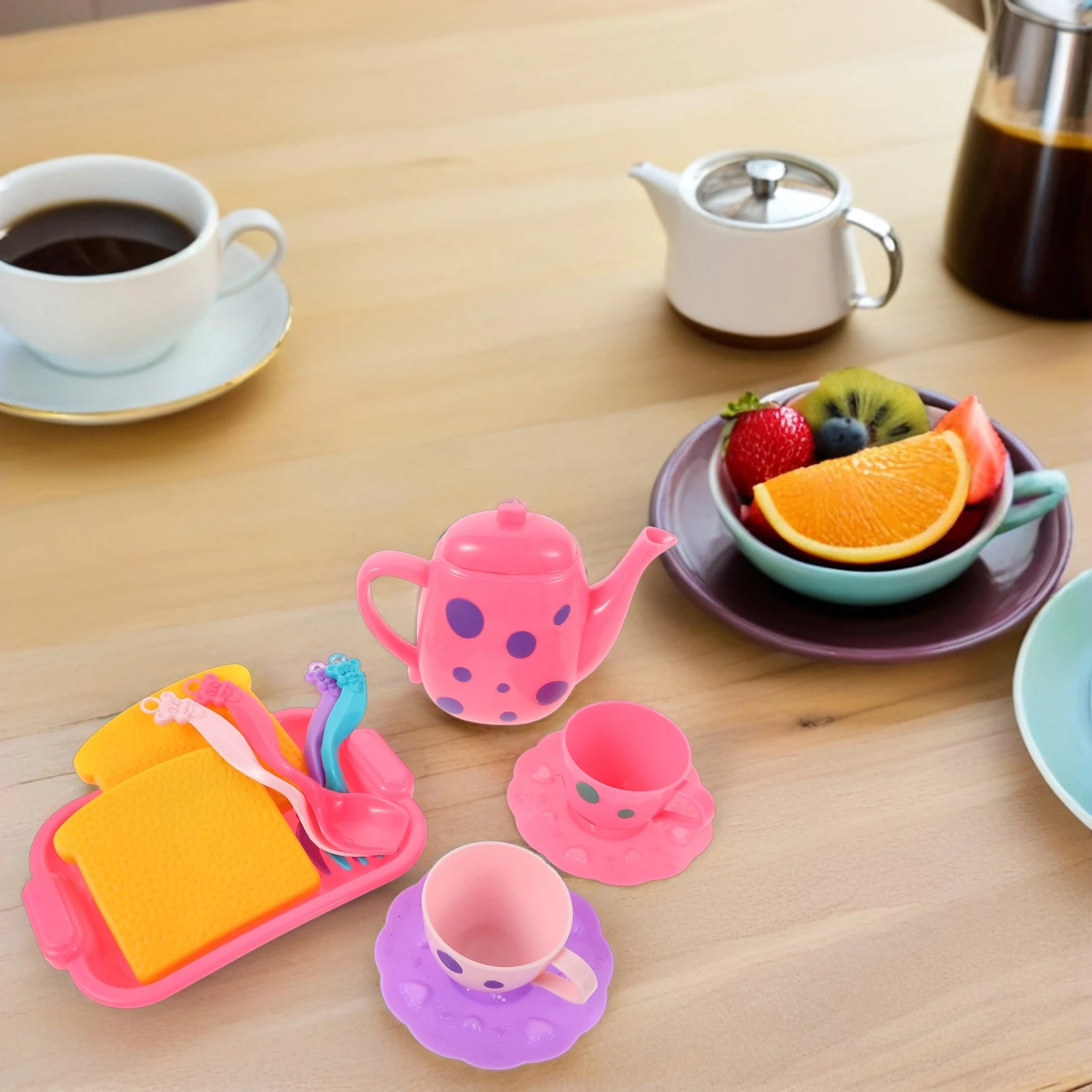 Children's Kitchen Toys Simulation Kids Play for Accessories Little Girl Pretend