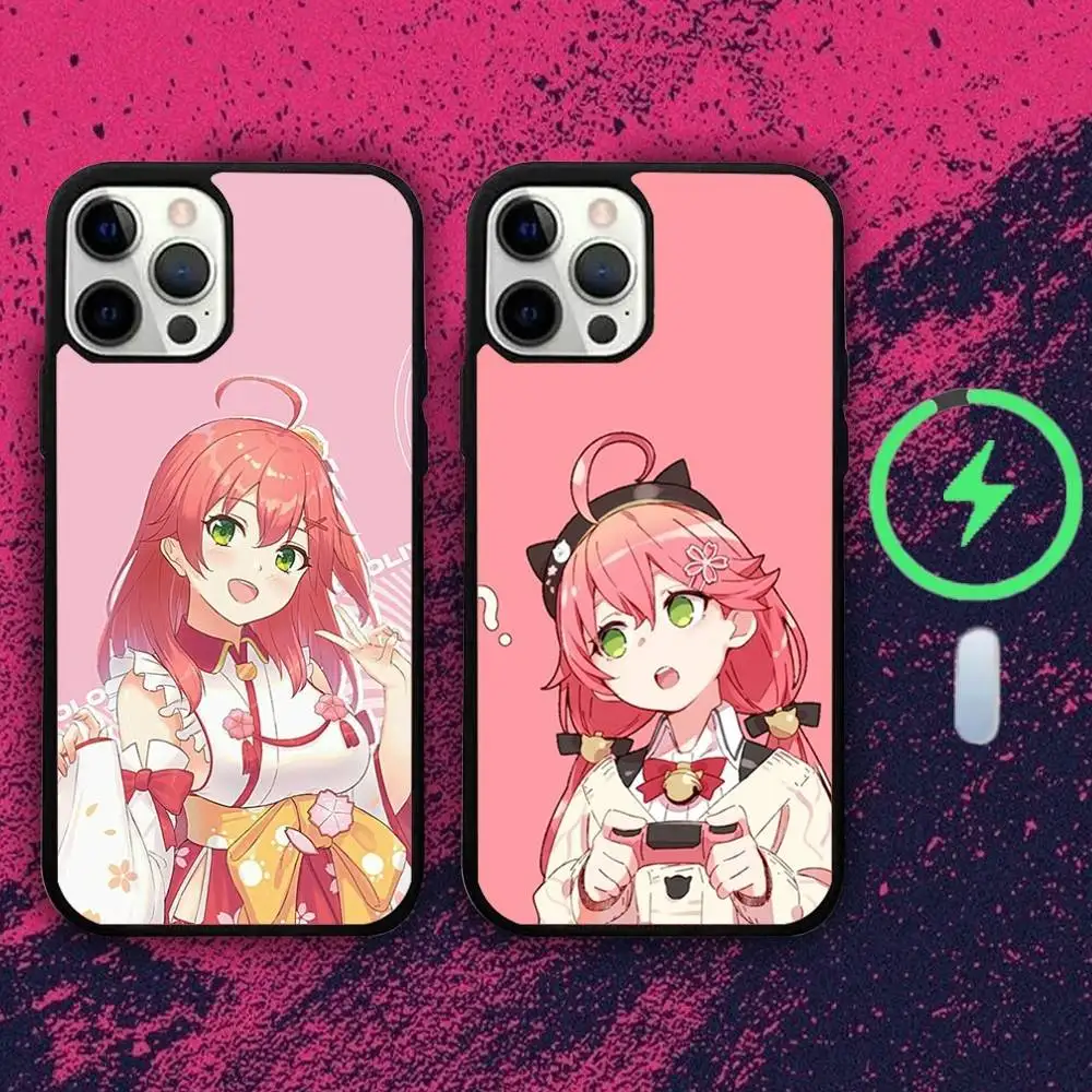 

Anime S-Sakura-as M-Mikos Phone Case For iPhone 16e,16,15,14,13,12,11,Plus,Pro,Max,Mini Magsafe Magnetic Wireless Charging