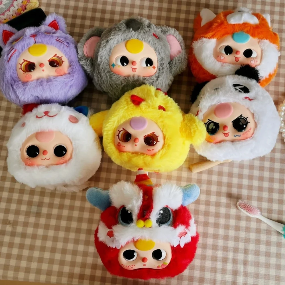 

Baby Three V2 Zipper Bag Take Me Out Blind Box Kawaii Action Anime Figure Plush Bag Collectible Surprise Mystery Trendy Toy Gift