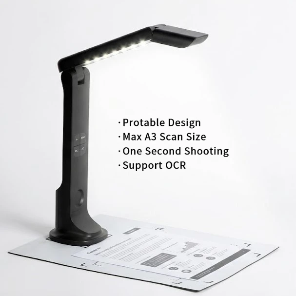 A4 A3 Digital Visualizer Book Paper Scanner Portable Visual Presenter USB High Speed Document Camera for PC