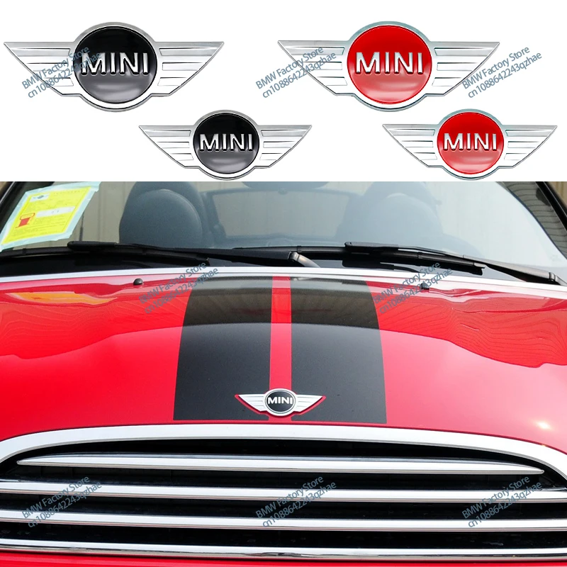 For Mini Cooper One S JCW F55 F56 R55 R56 R60 Countryman Clubman  Accessories 1Pcs 3D Metal Car Body Sticker Emblem Badge Decals