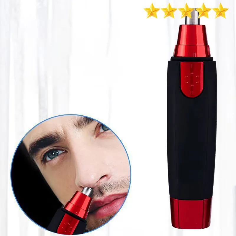 【Hot sales】1pc Cordless Electric Nose and Ear Hair Trimmer for Painless Facial and Eyebrow Grooming