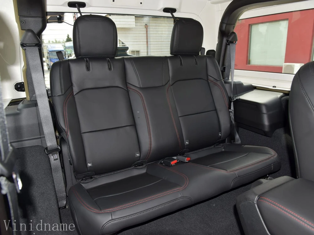 Picture 5: For Jeep Wrangler IV JL 2 Doors 2017 2018 2019 2020 2021 2022 2023 2024 2025 PU Leather Custom Car Seat Covers Full Set