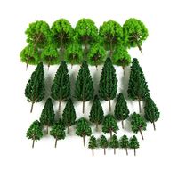 30PCS Scale Scene DIY Layout Scenery Model Trees Train Park Railroad