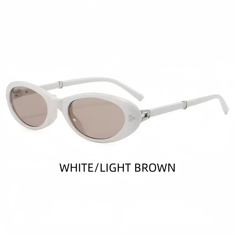 New Exquisite And Stylish Oval Foldable Design Suitable For Unisex Daily Casual And Multi-Functional UV400 Sunscreen Sunglasses