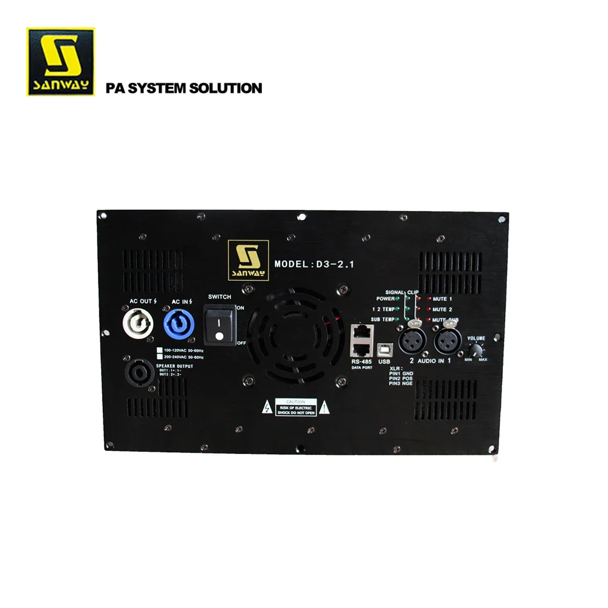 D3-2.1 2.1 Channel Digital Class D Power Amplifier Module Board