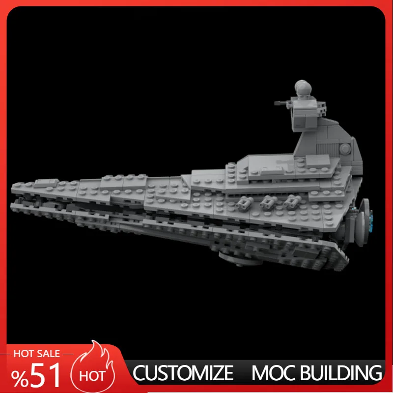 486 Pcs Micro Scale Star Destroyer Star Battle Moc Building Blocks Model Assembly Educational Toy Creative Display Special Gifts