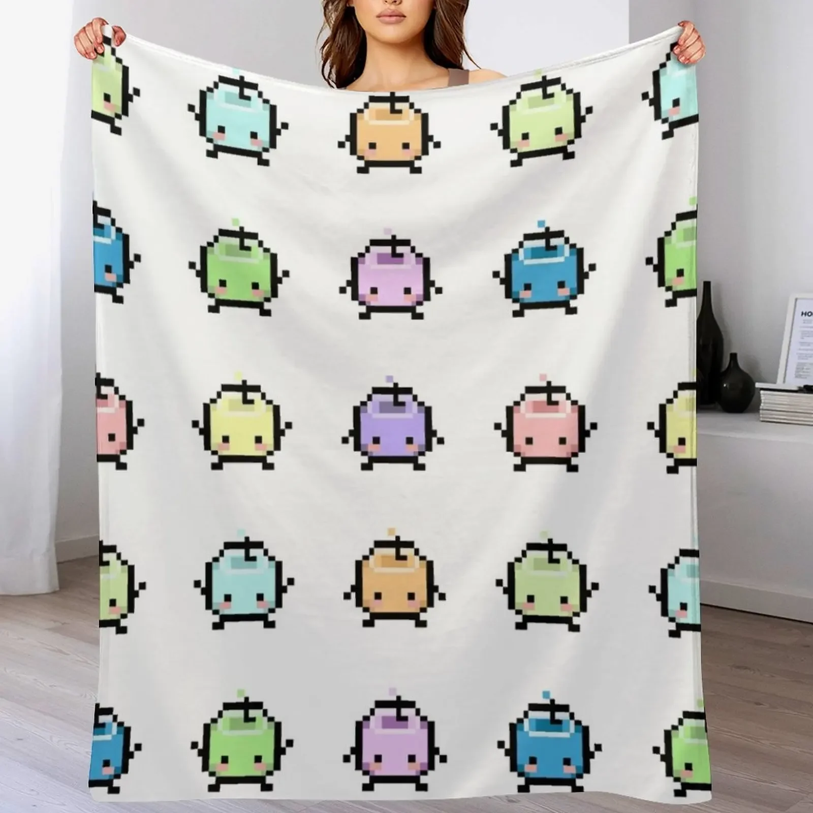 

Stardew Valley Pastel Junimos Throw Blanket Weighted halloween Thin Comforter Blankets