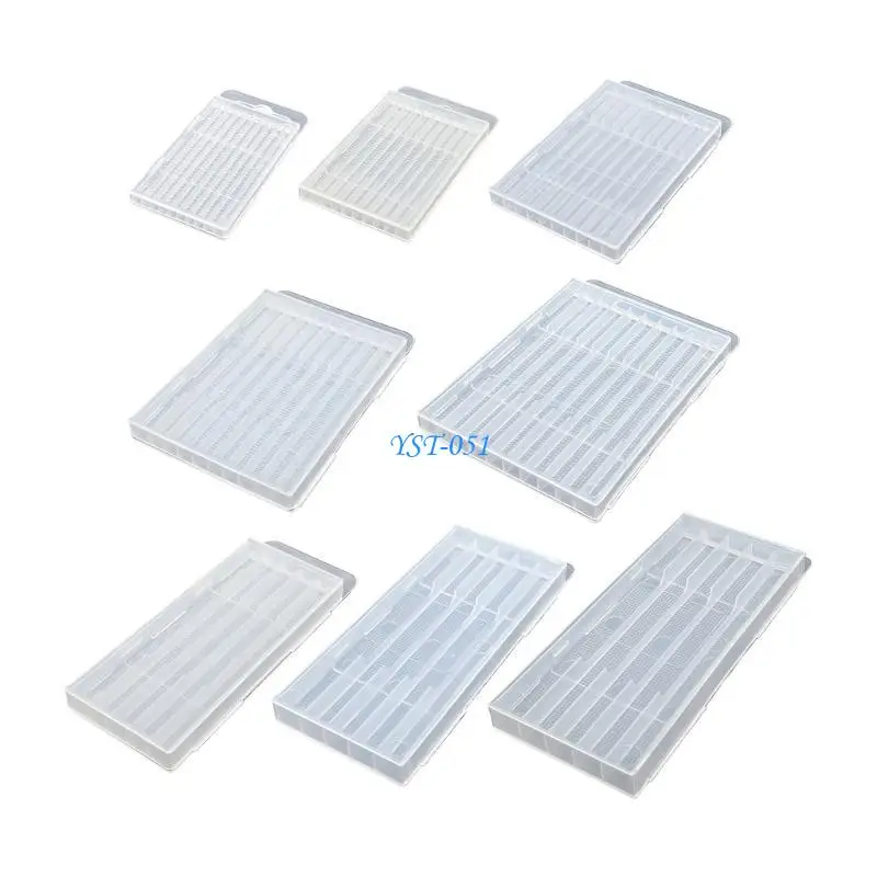 صندوق أدوات الأجهزة E15A لقم الثقب والصنابير مع إغلاق آمن وخطاف تعليق وحقيبة أدوات بلاستيكية شفافة #3