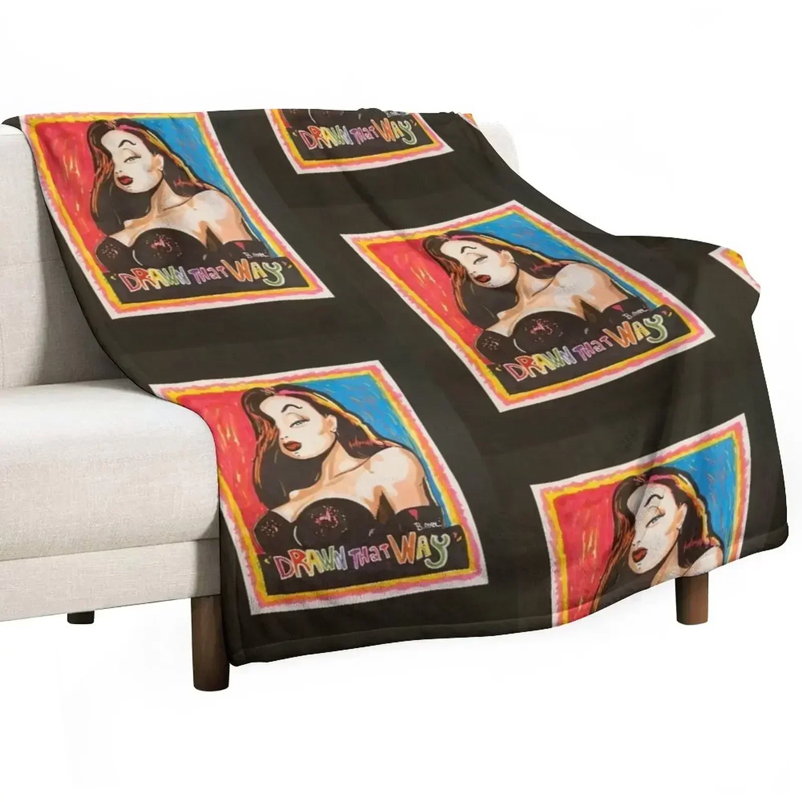 Jessica Rabbit Throw Blanket Cute Plaid manga Blankets