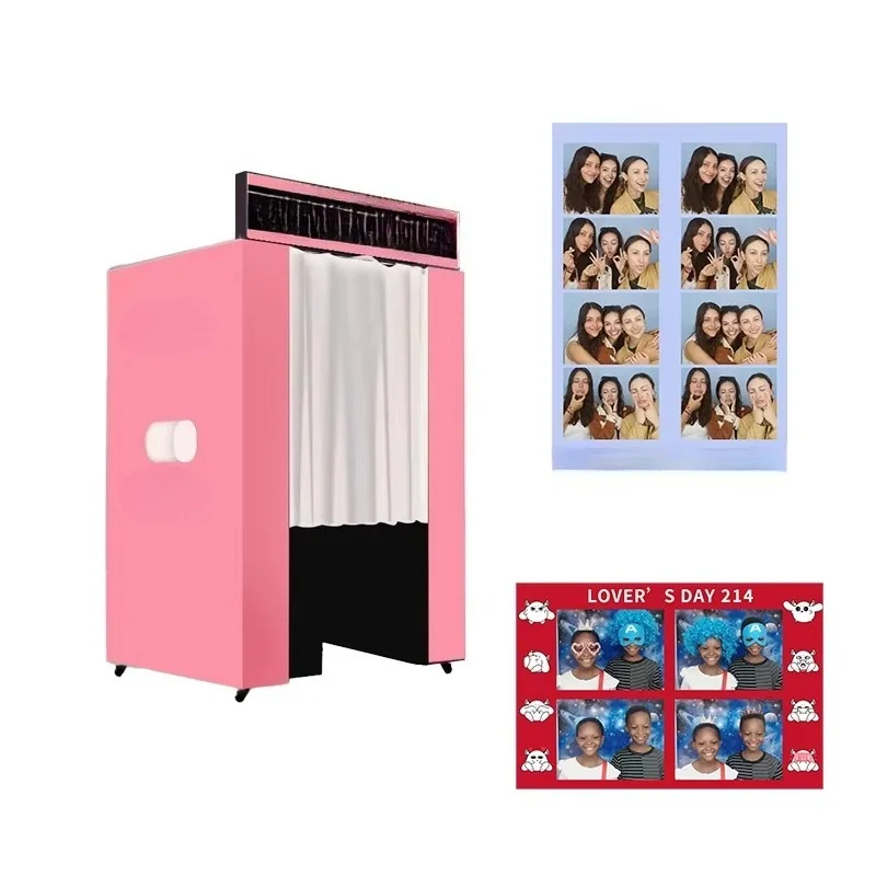 Customized Portable Deluxe Augmented Reality Mirror Photo Booth Kiosk Touch Screen Self Service for Events & Parties