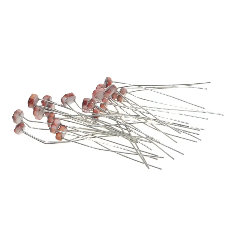 20 قطعة 5506 5516 5528 5537 5539 مقاوم الضوء المعتمد LDR 5 مللي متر المقاوم الضوئي بالجملة التجزئة المقاومة الضوئية