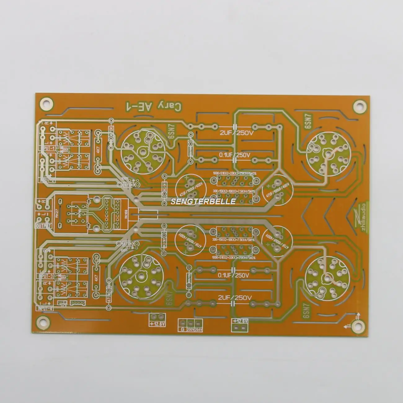 HiFi Diy 6SN7 Tube Preamplifier Board PCB Base On Cary AE-1 Preamp +Power Supply Board PCB