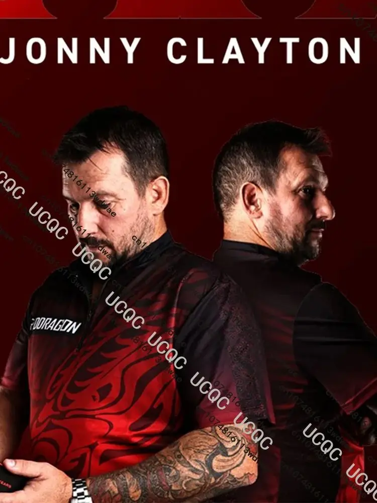 AliExpress NONE Latest Jonny Clayton Dragon The Ferret Dart Shirt Sports Darts Competition Uniform Training 3D Dry Quickly New Men's Kid T-Shirt