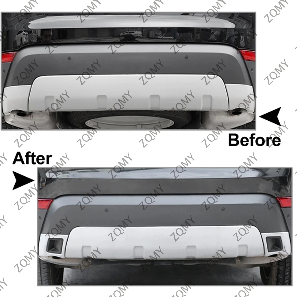 2Pcs Car Rear Tail Exhaust Cover Trim DecorationFor Land Rover Discovery 5 2017 2018 2019 2020 2021