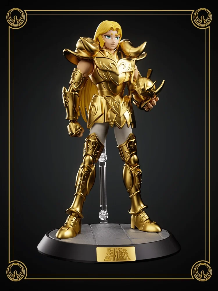 Bandai Authentic Spot Saint Seiya Surpassing Gold Saint Seiya Shooter Tianma Lion Brukoji Wooden Man Ornament Collection
