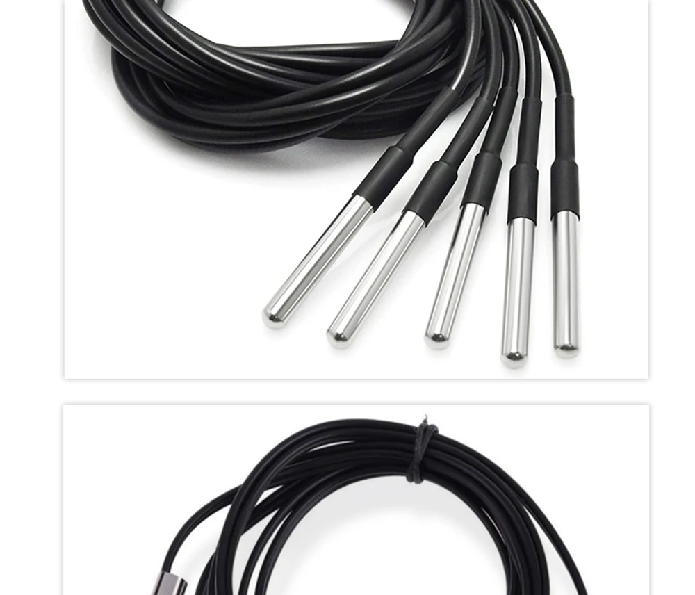 DS18b20 Edelstahl Wasserdicht 1/2/3 m Gewinde Temperatur Sonde Temperatur Sensor 18B20 Kabel Für Arduino – Detail 7