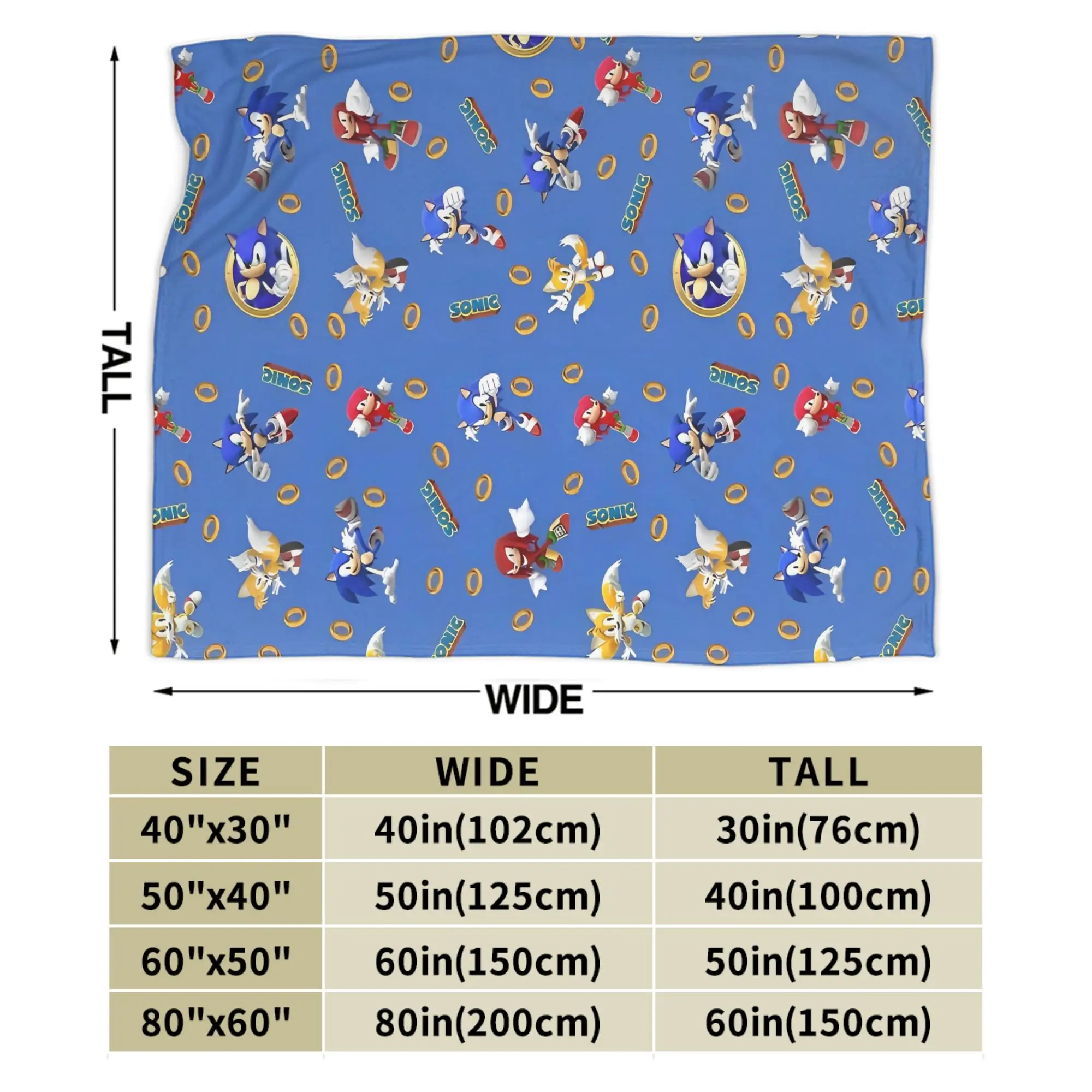 Shadow Game Flannel Blankets Soniced Cartoon Custom Throw Blanket for Home 200x150cm Plush Thin Quilt - view 4