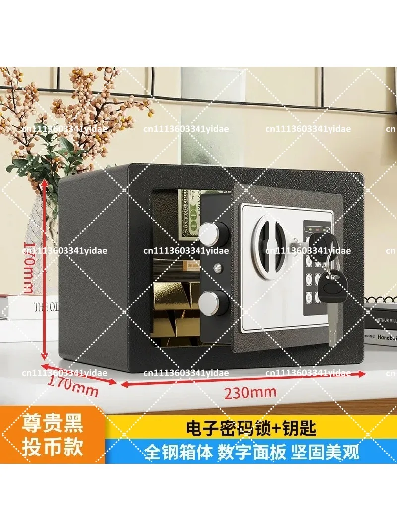 Mini All Steel Safe Password Coin Slot Piggy Bank for Kids Birthday Saving Box