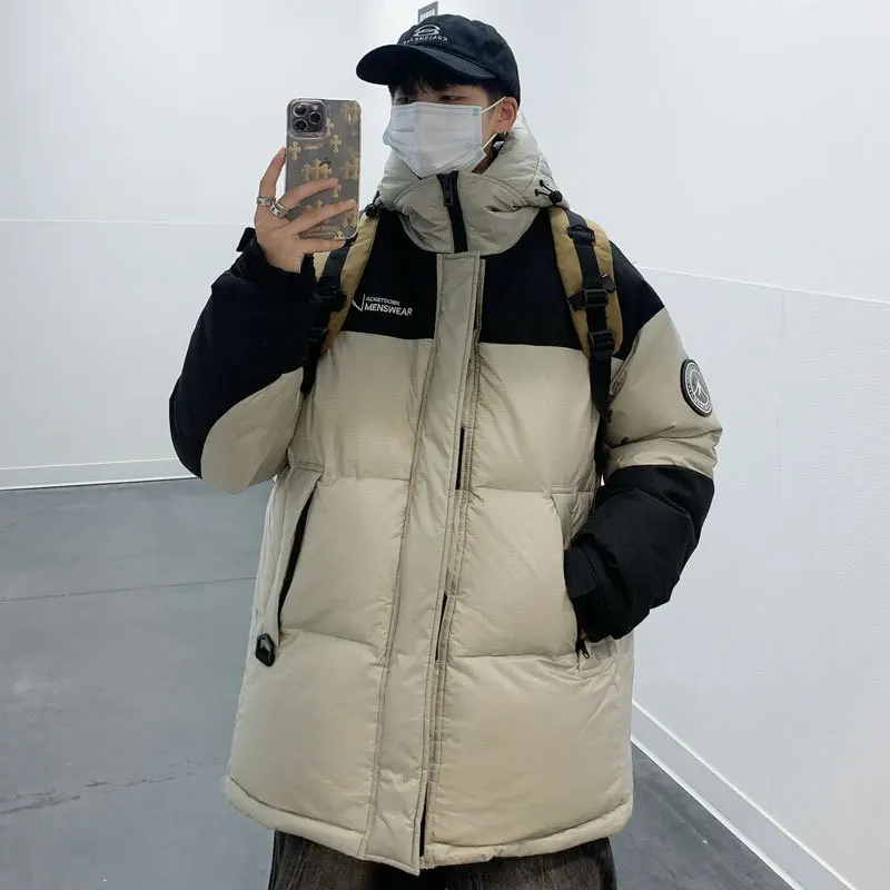 Men's Down Coats Parkas Loose-Fitting Winter Jacket Man Women Goose Down Jacket Warm Thick Casual Outdoor Puffer Padding HXY1672