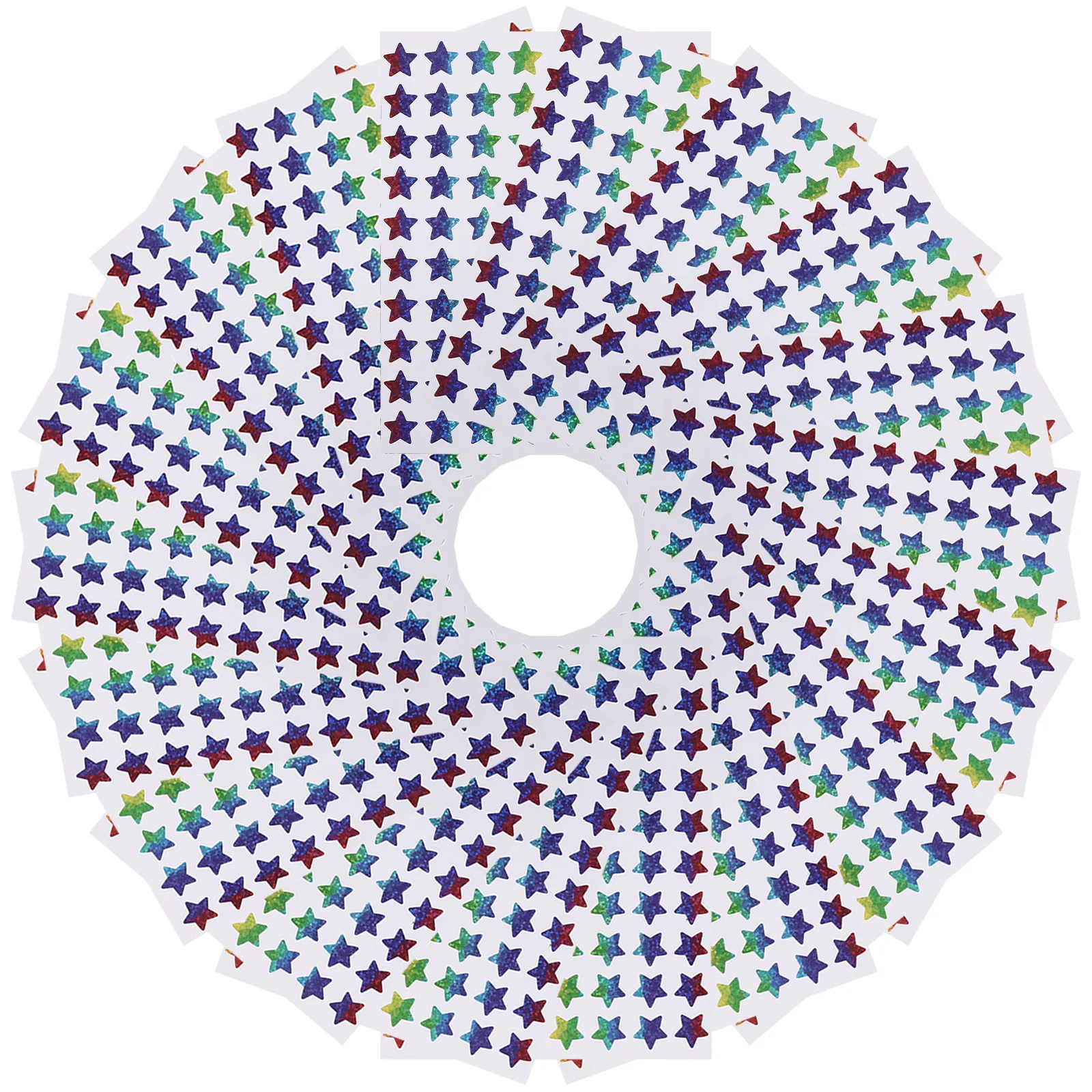 

18 Sheets Colorful Star Stickers Decorative Laptop Stickers for Aesthetic Notebook Diary Scrapbook Gift Wrapping Bottle Phone