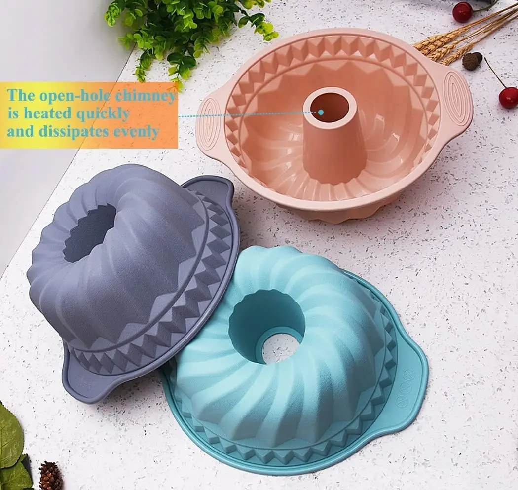 Charlotte Cake Pan Round Silicone Cakes Pan Sponge Flan Mold Strawberry Shortcake Baking Pan Silicone Molds