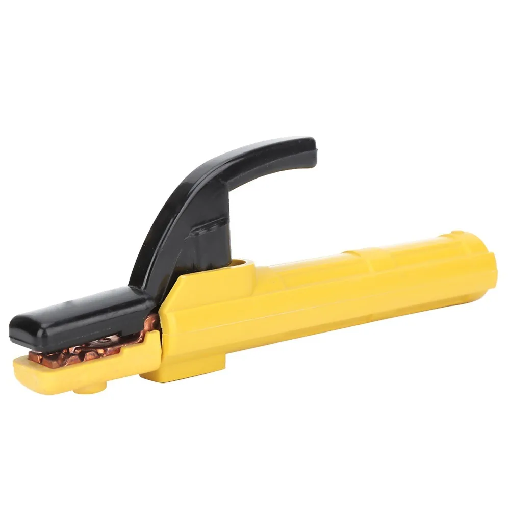 Electrode Holders 300A Welding Electrode Holder Copper Yellow Welding Stick Rod Clamp Electric Welder Clamp Metal Fabrication