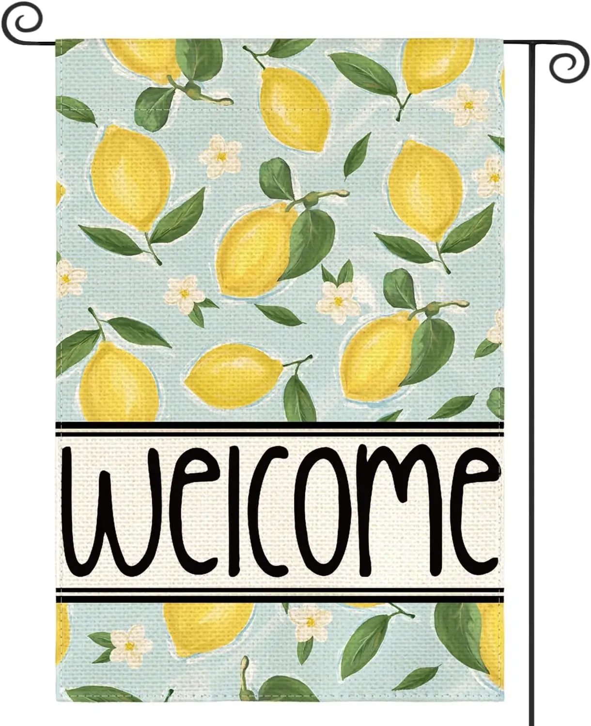AVOIN colorlife Summer Lemon Garden Flag 12x18 Inch Double Sided Outside, Welcome Seasonal Yard Outdoor Flag XXP EEU SSL hhz