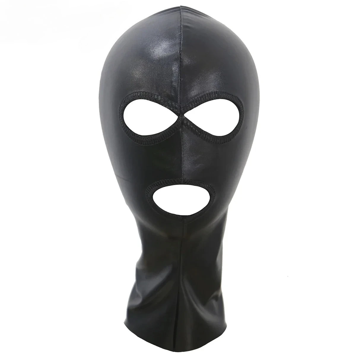 

FYXLJJ Unisex Men or Women Latex Mask Open Eyes and Mouth Hole Headgear Funny Full Face Mask Hood Cosplay Party Costume Facemask