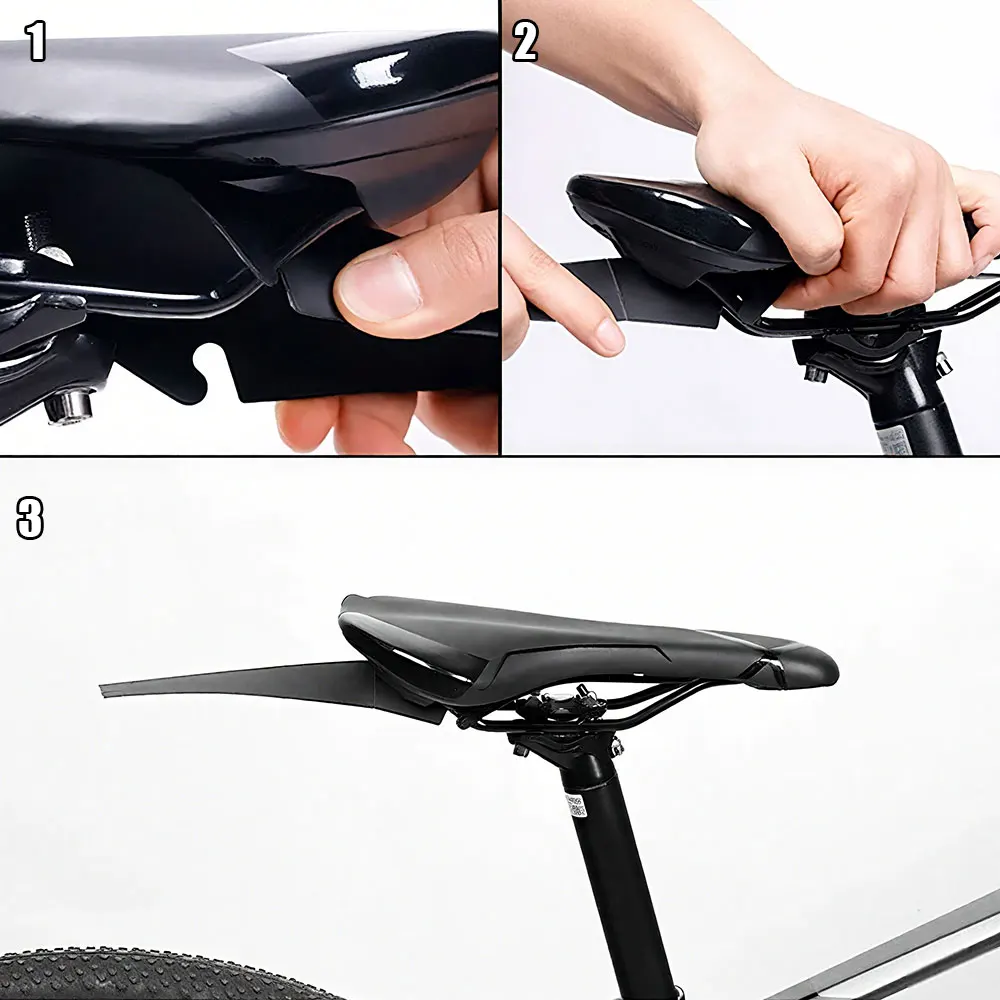 Bike Seat Fender Saddle Mud Guard Ass Removable Rear Cushion Mountain Bicycle Wings Fenders Wings Rack Mud Guard Accessories - Image 6
